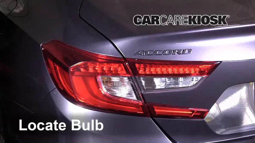 2018 Honda Accord LX 1.5L 4 Cyl. Turbo Lights Turn Signal - Rear (replace bulb)